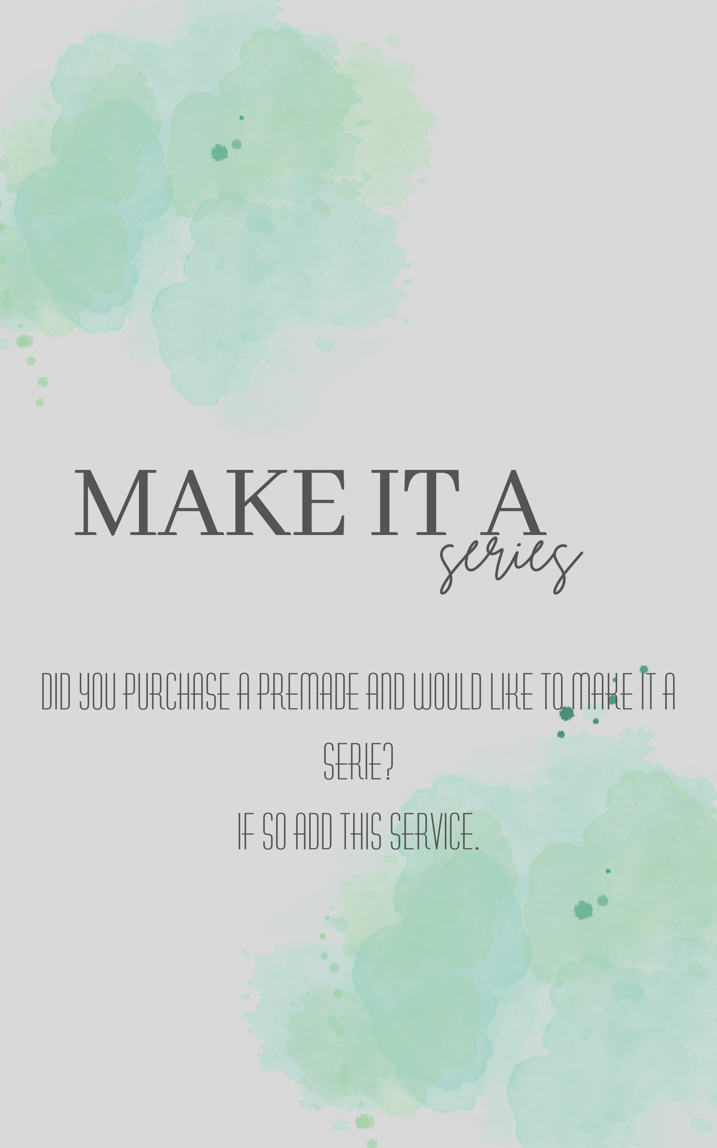 Make It A Series